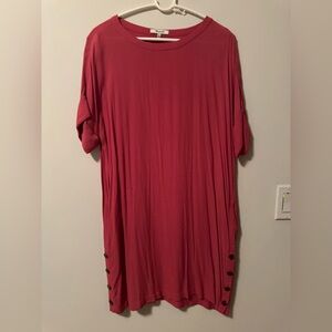 Madewell Rose Tunic with Button Accents